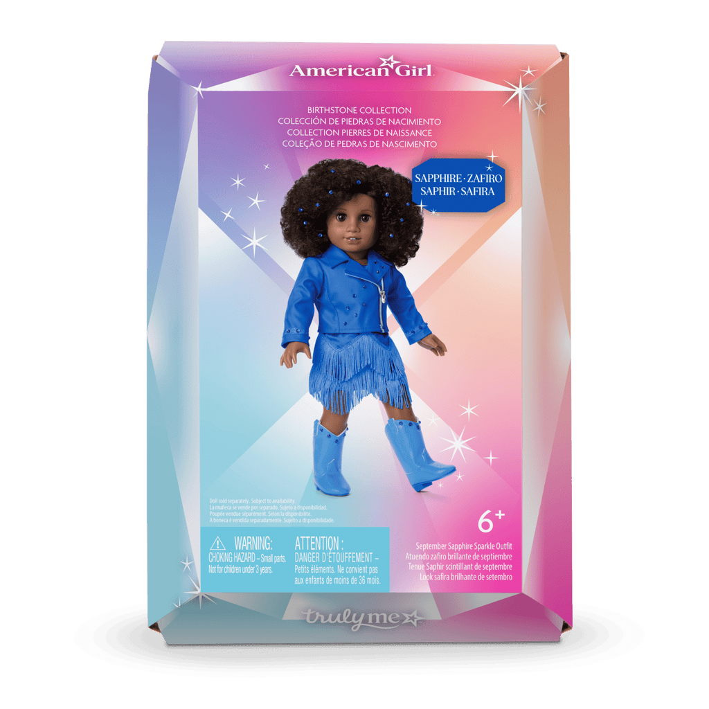September Sapphire Sparkle Outfit for 18-inch Dolls C2