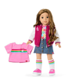 Truly Me™ 18-inch Doll #118 with curly caramel hair F9