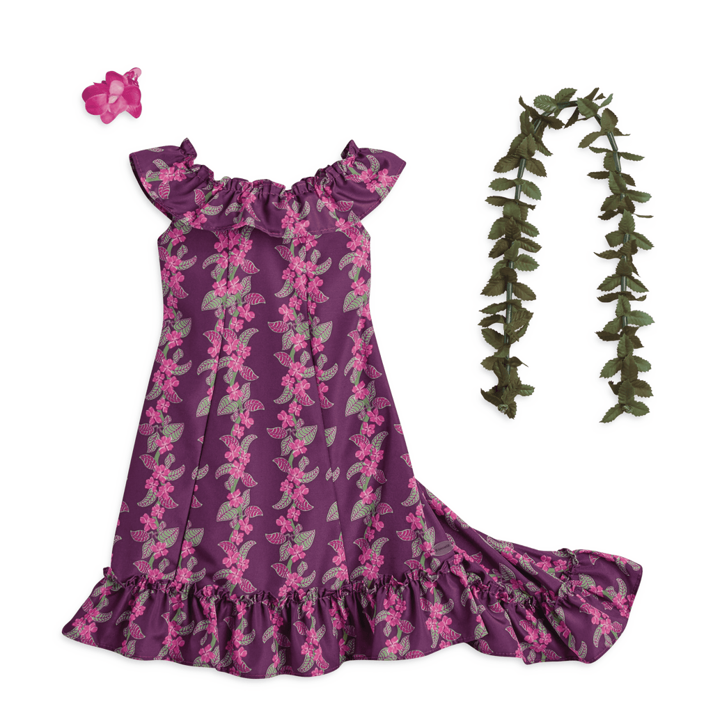 Nanea's Holoku Dress for 18-inch Dolls (Historical Characters) D2