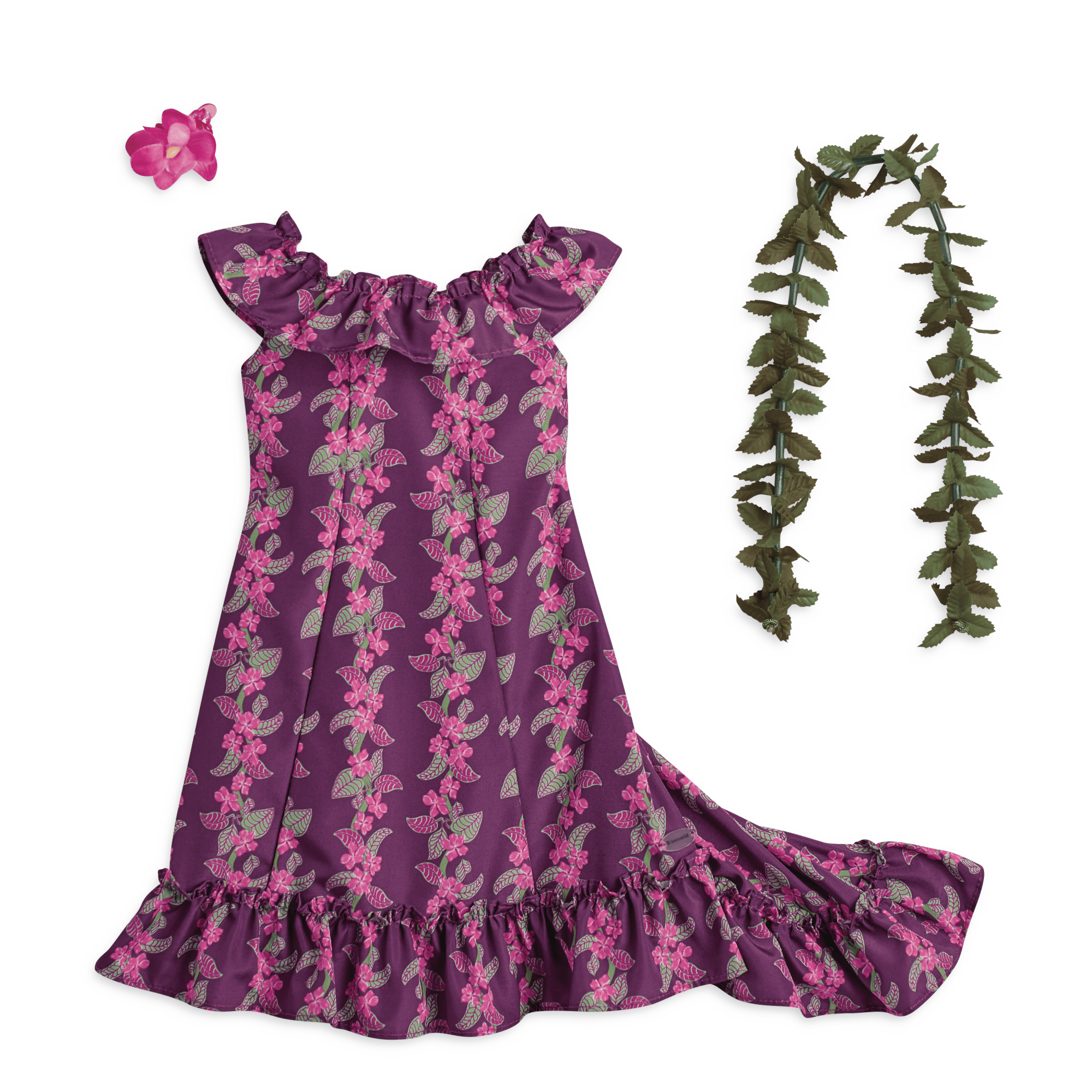 Nanea's Holoku Dress for 18-inch Dolls (Historical Characters) D2