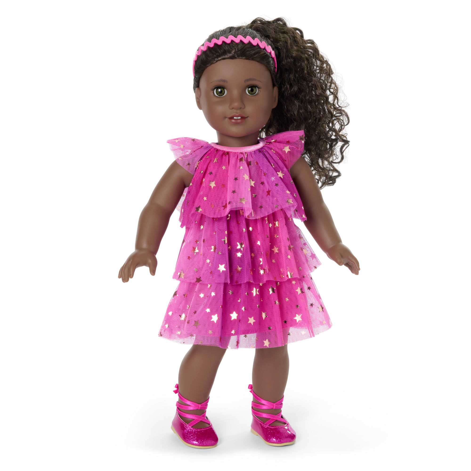 Pink Party-Ready Dress for 18-inch Dolls D5