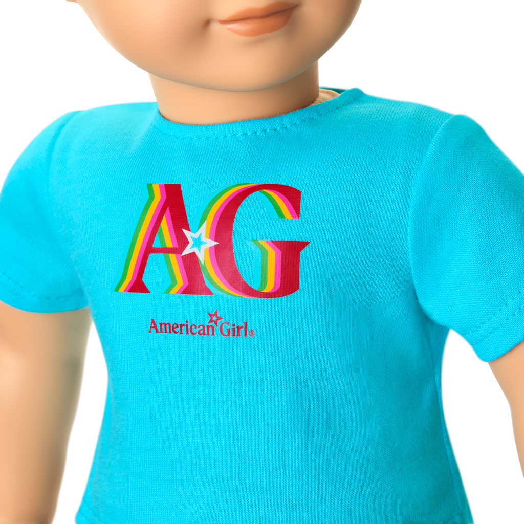 Truly Me™ 18-inch Doll #104 with straight caramel hair A5