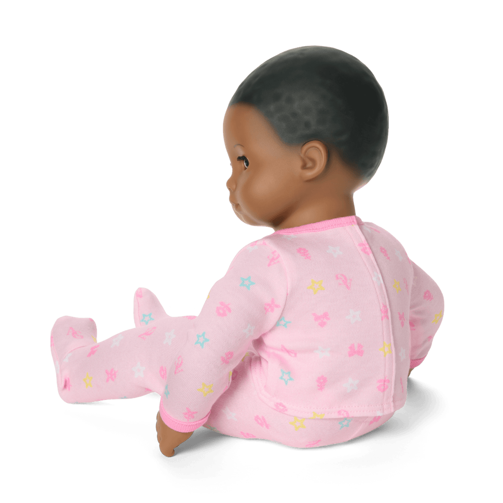Bitty Baby® Doll #1 with black hair in Pastel Pink D8