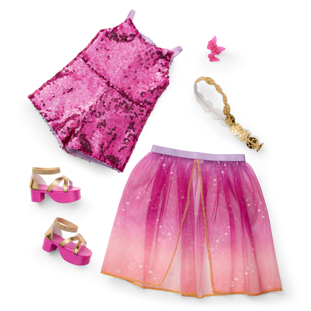 Glam Sparkly Concert Outfit for 18-inch Dolls B6
