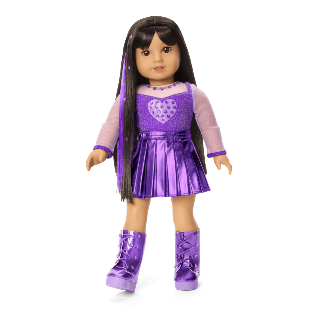 February Amethyst Bliss Outfit for 18-inch Dolls F4