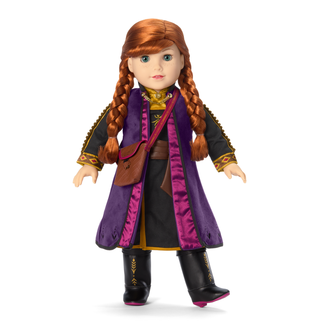 Disney Frozen Anna Adventure Outfit & Travel Bag for 18-inch Dolls by American Girl® E0