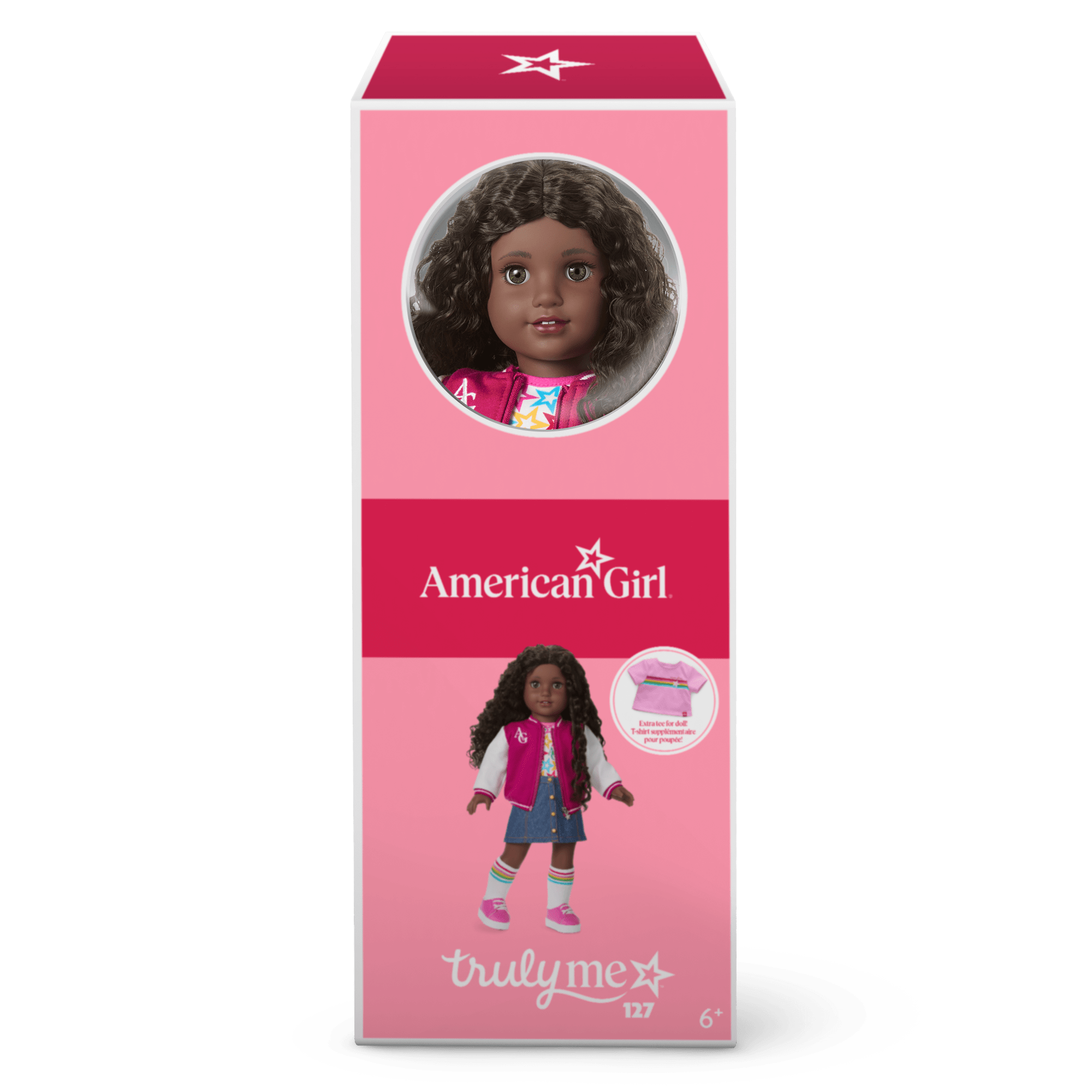 Truly Me™ 18-inch Doll #127 with curly dark-brown hair A2