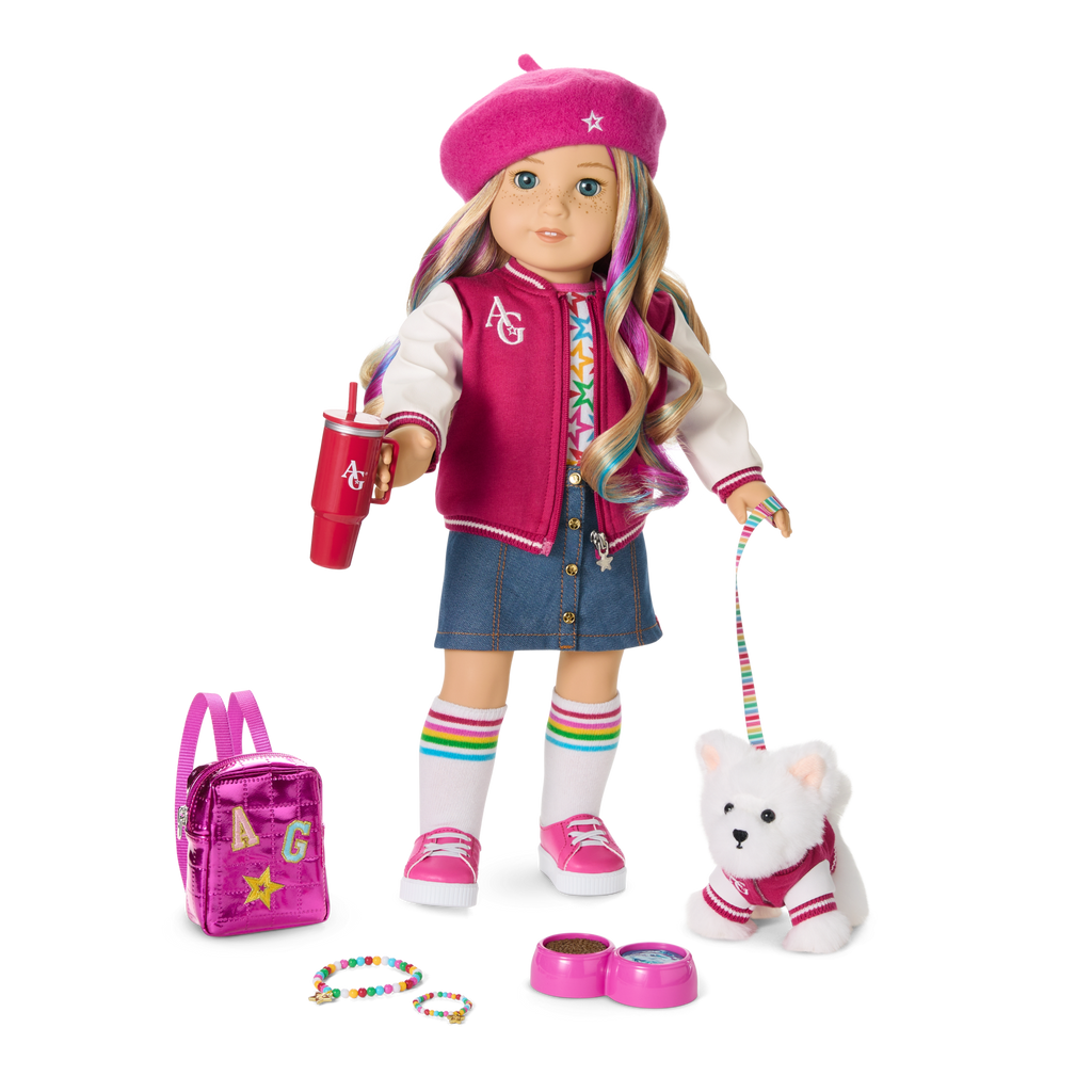 Truly Me™ 18-inch Doll #110 with wavy blonde hair A5