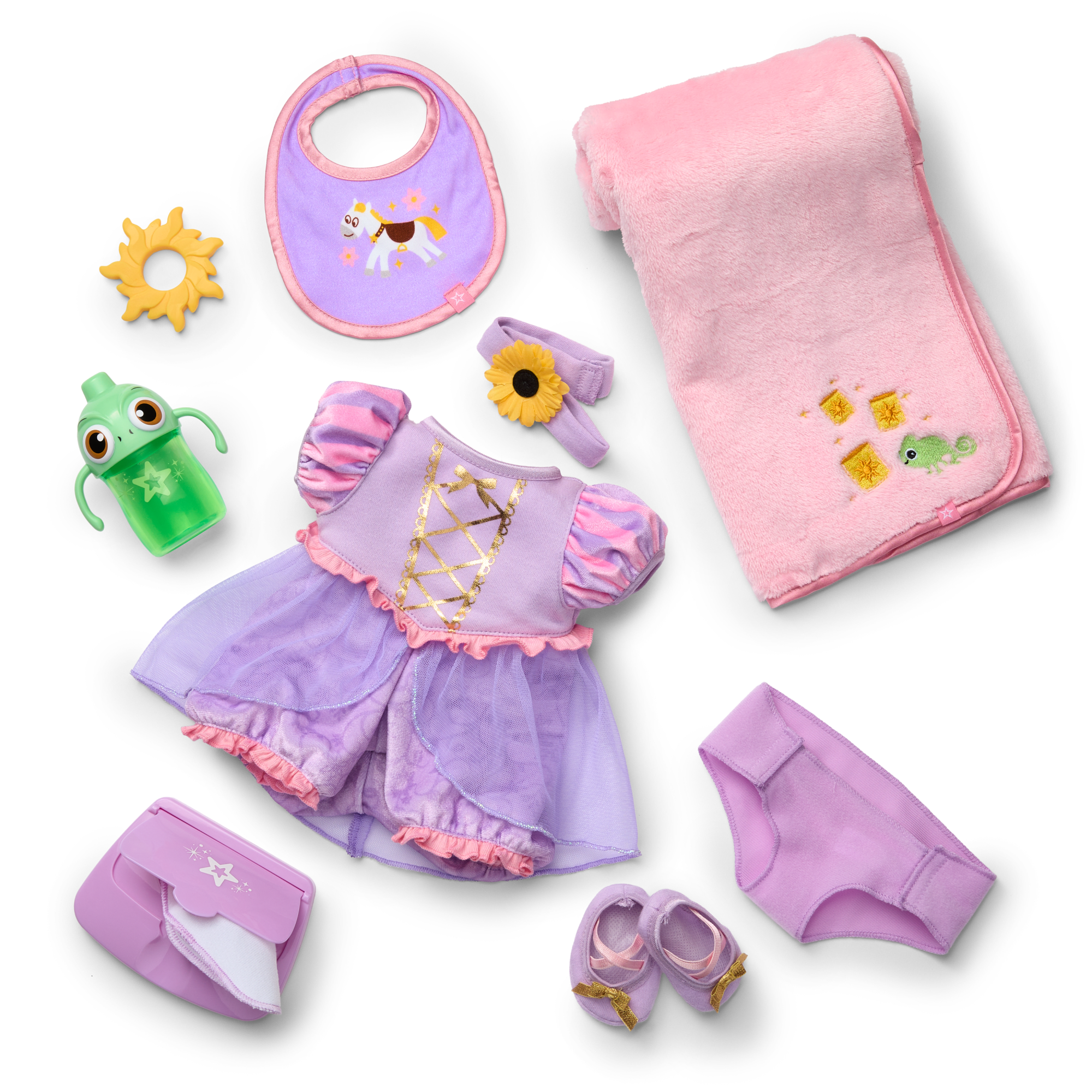 Disney Princess Rapunzel Cuddle & Care Set with Bitty Baby® Doll by American Girl® D4