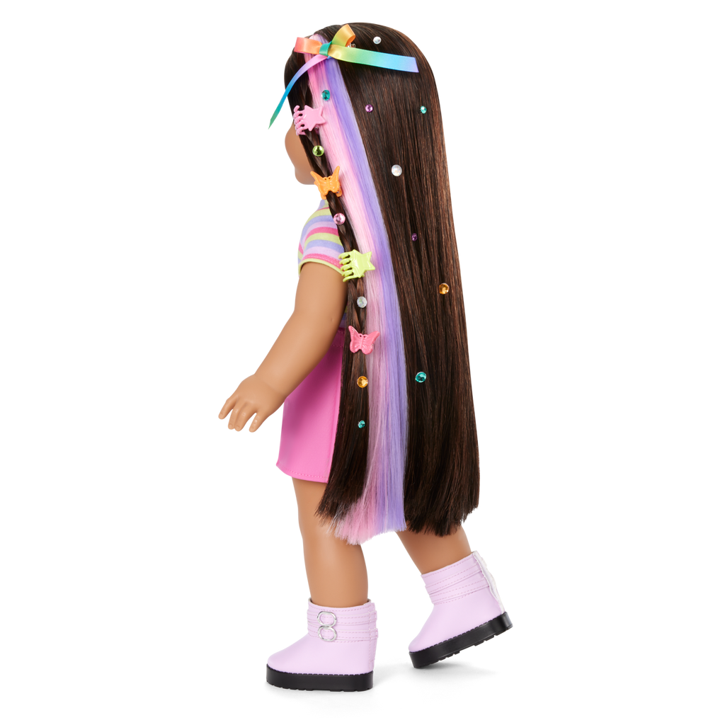 Long Hair Looks™ by Truly Me™ 18-inch Doll #134 & hair accessories E3