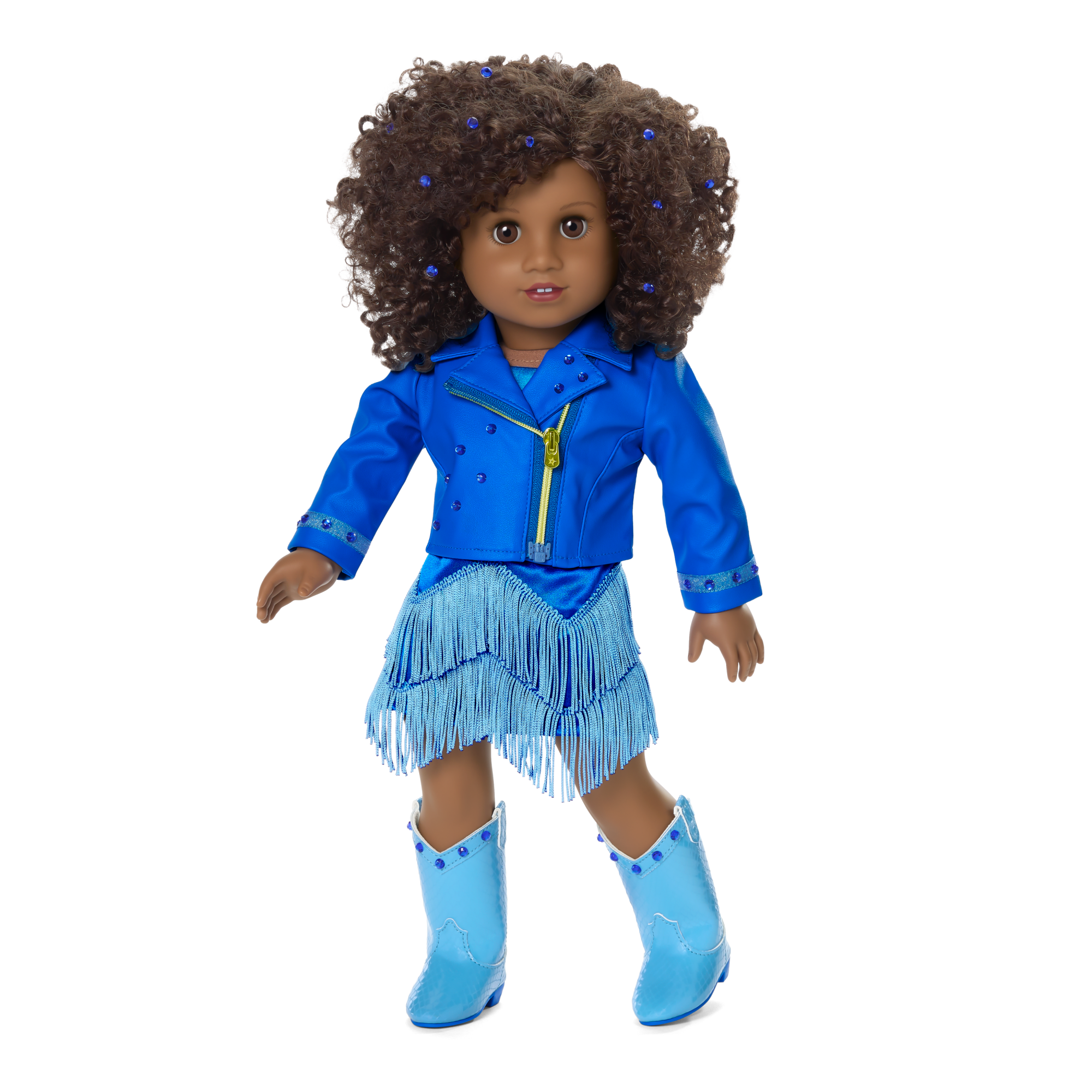 September Sapphire Sparkle Outfit for 18-inch Dolls C2
