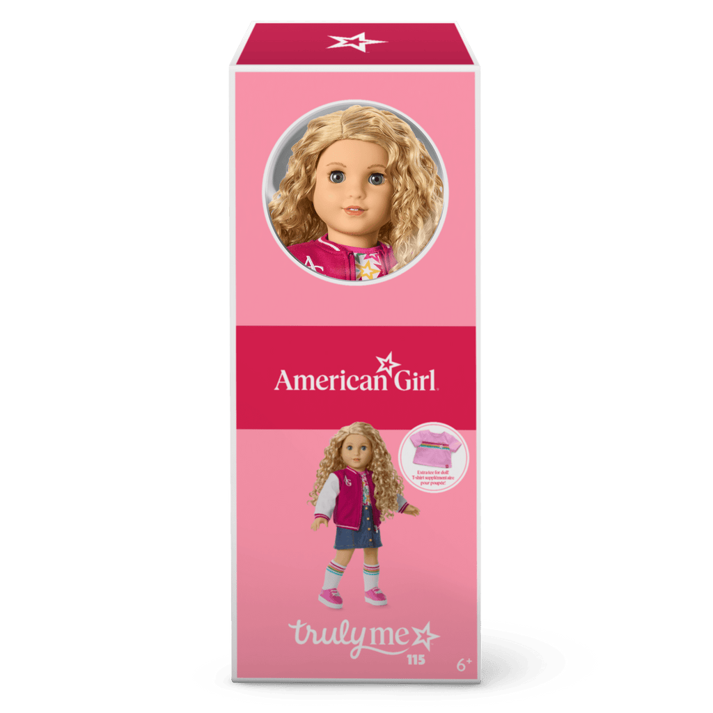 Truly Me™ 18-inch Doll #115 with curly blonde hair A3
