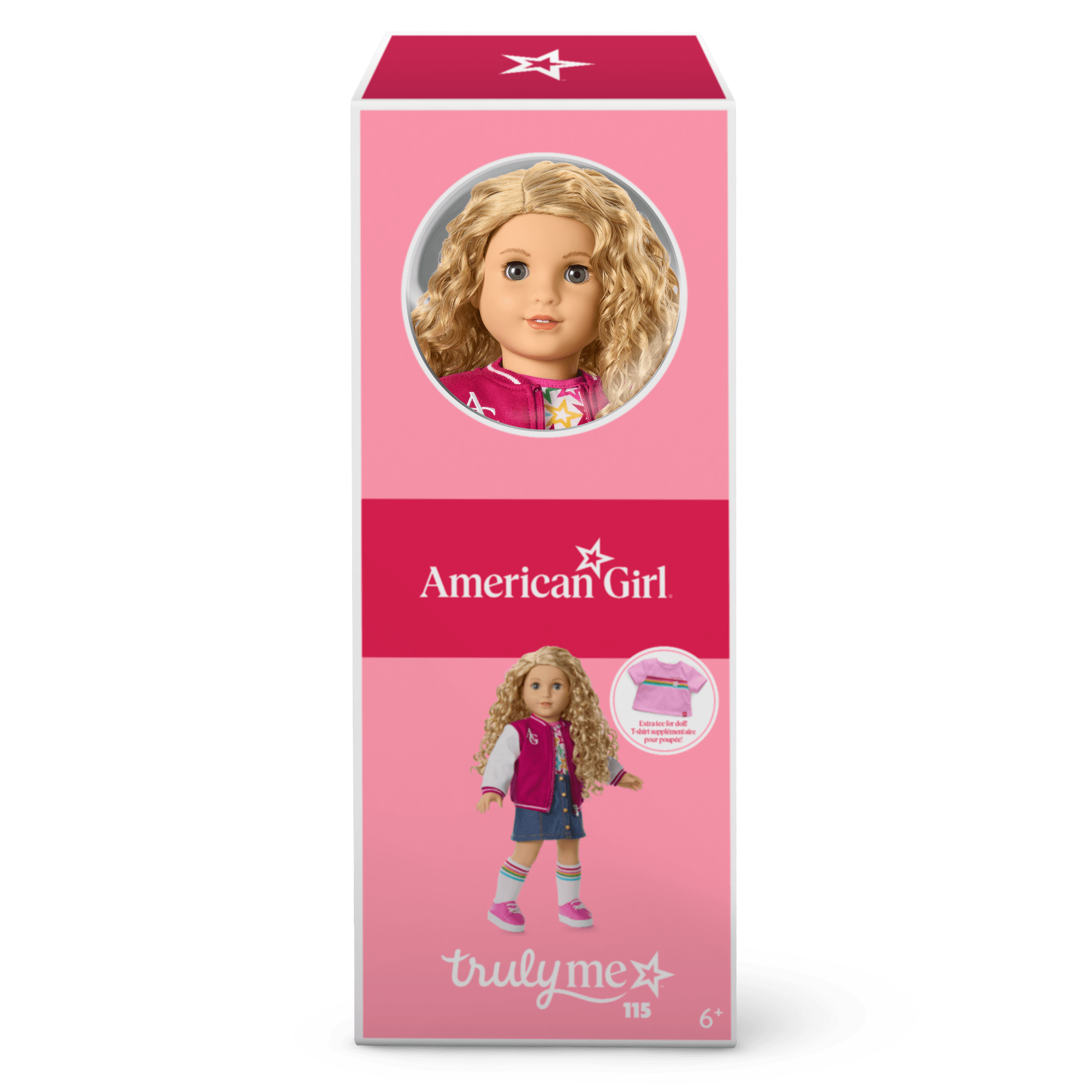 Truly Me™ 18-inch Doll #115 with curly blonde hair A3