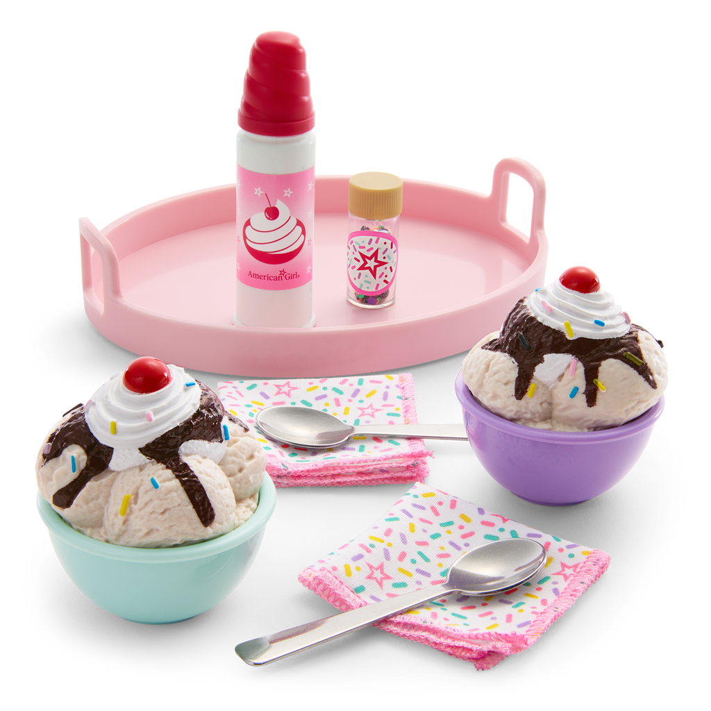 Sundaes for Two Set for 18-inch Dolls E4