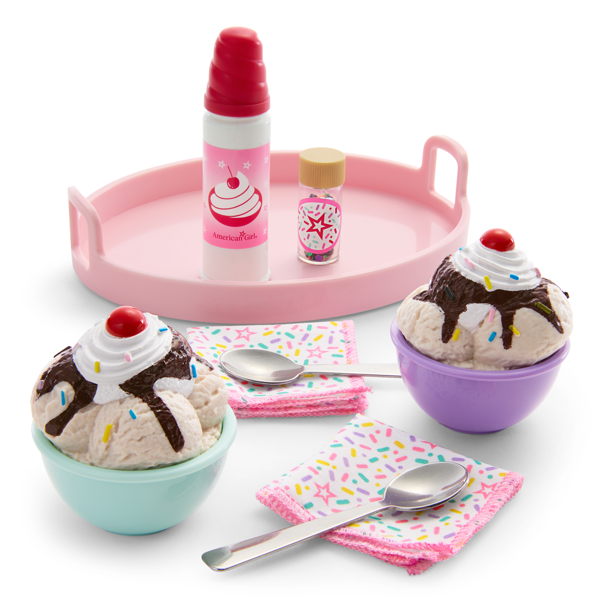 Sundaes for Two Set for 18-inch Dolls E4