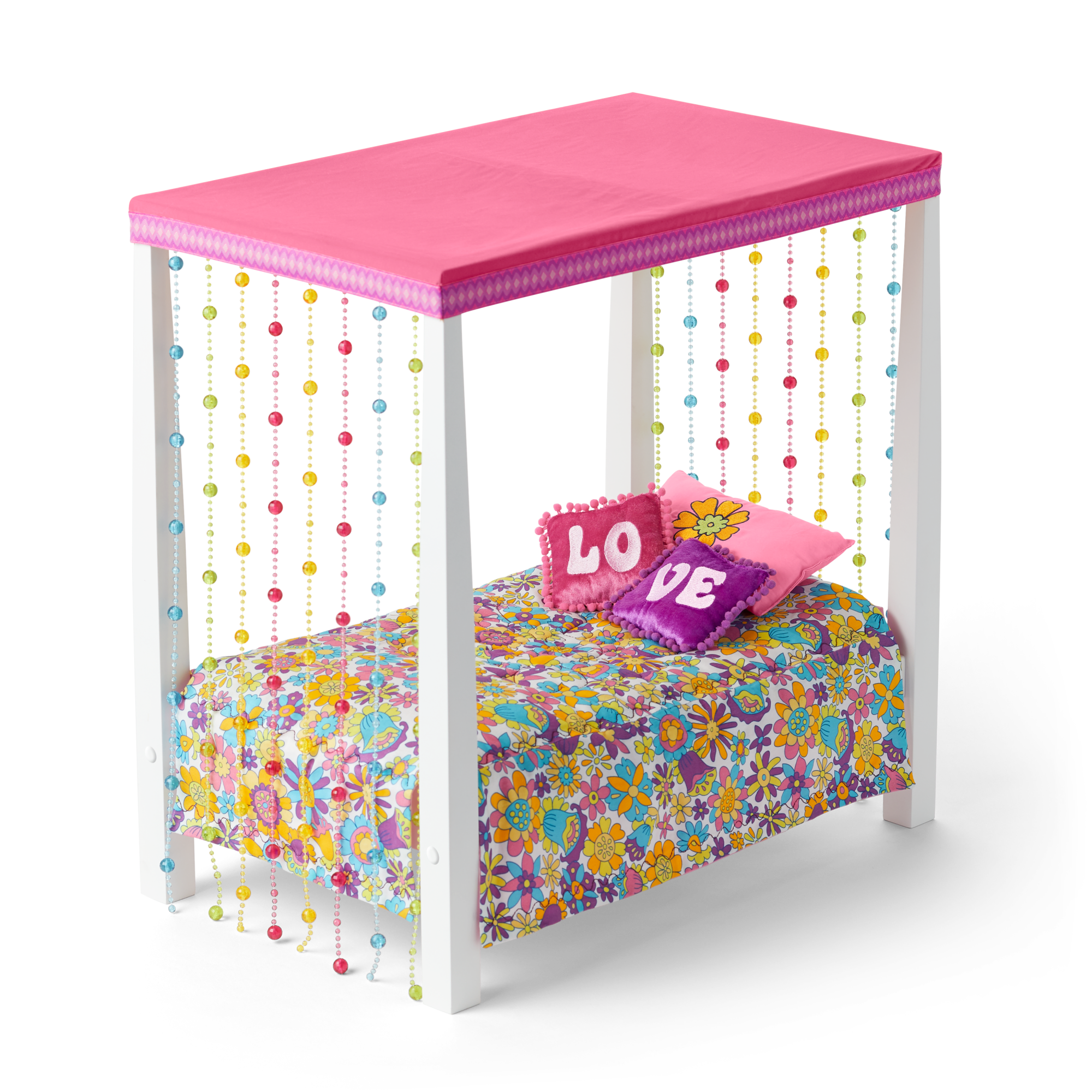 Julie’s™ Groovy Bed & Bedding for 18-inch Dolls (Historical Characters) C0