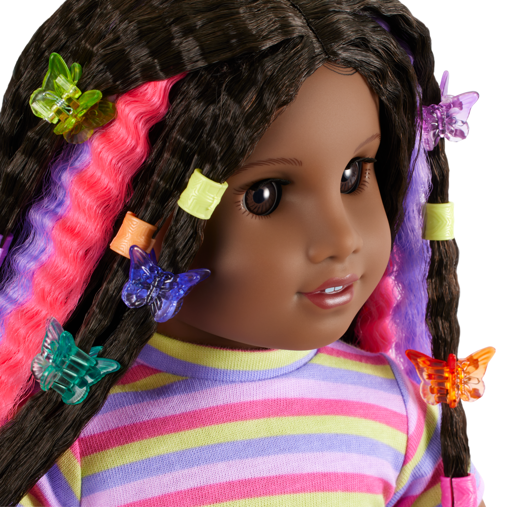Long Hair Looks™ by Truly Me™ 18-inch Doll #135 & hair accessories E9