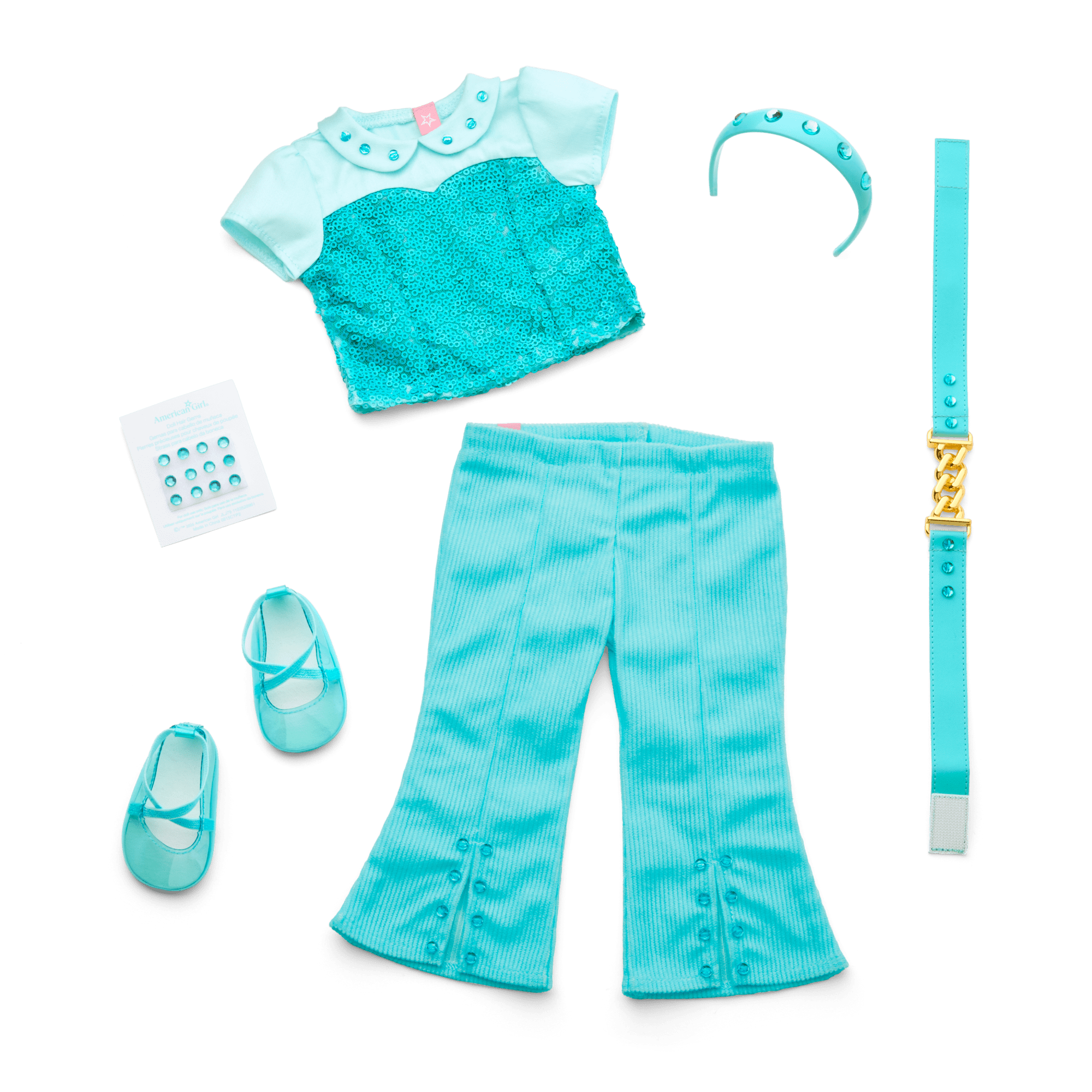 March Aquamarine Dream Outfit for 18-inch Dolls C9