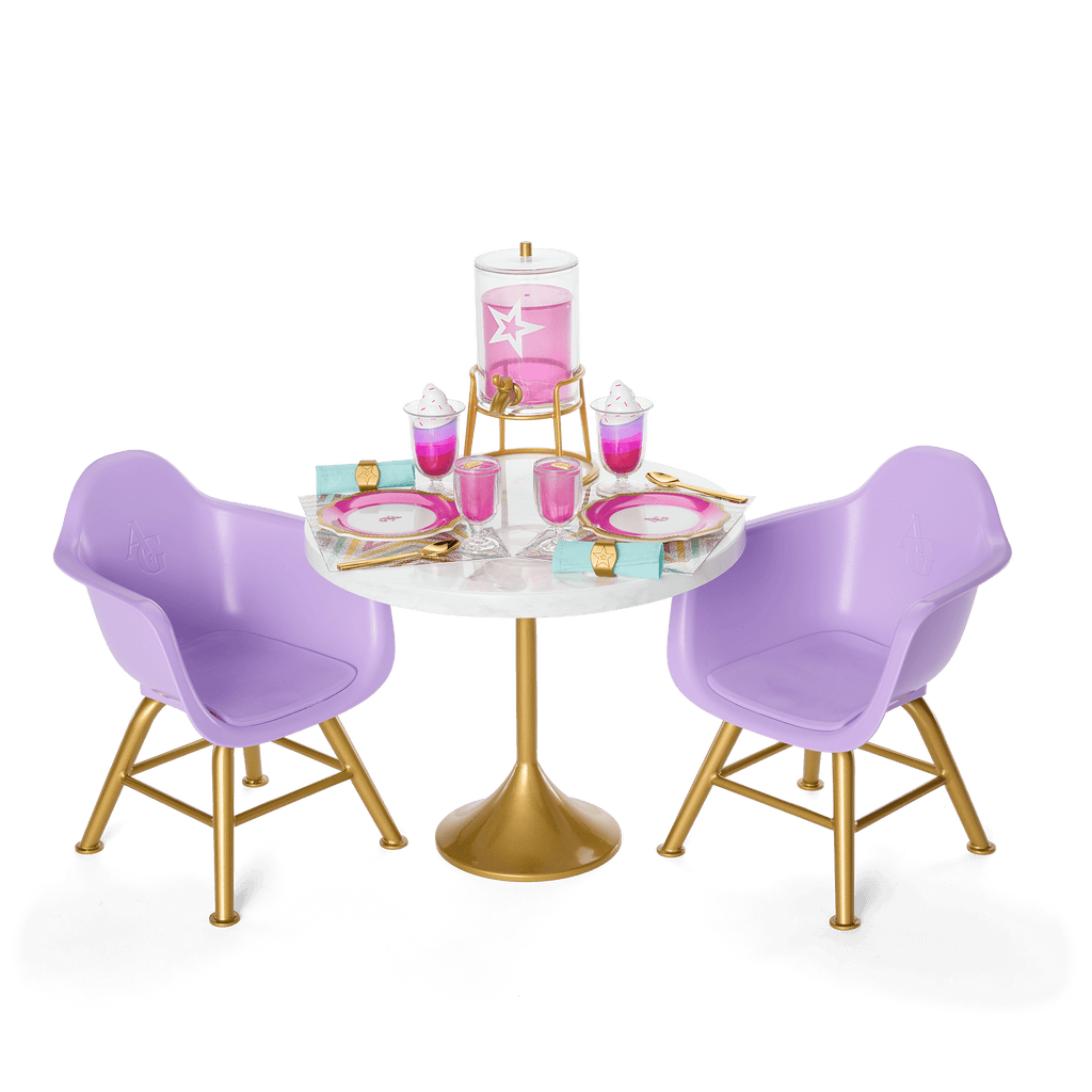 Kitchen Table for Two Set for 18-inch Dolls D0