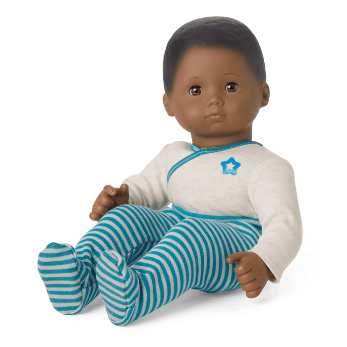 Bitty Baby® Doll #1 with black hair in Soft Blue B0