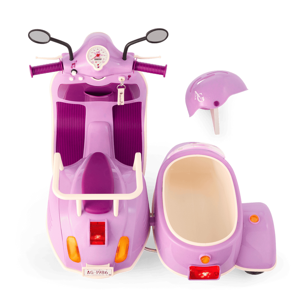 Hit the Road Scooter & Sidecar for 18-inch Dolls C9