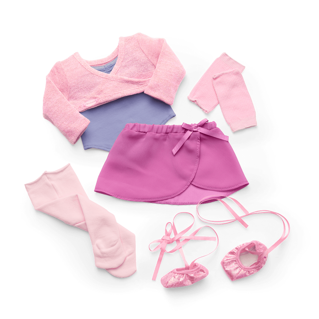 Plié Away Ballet Practice Outfit for 18-inch Dolls D2