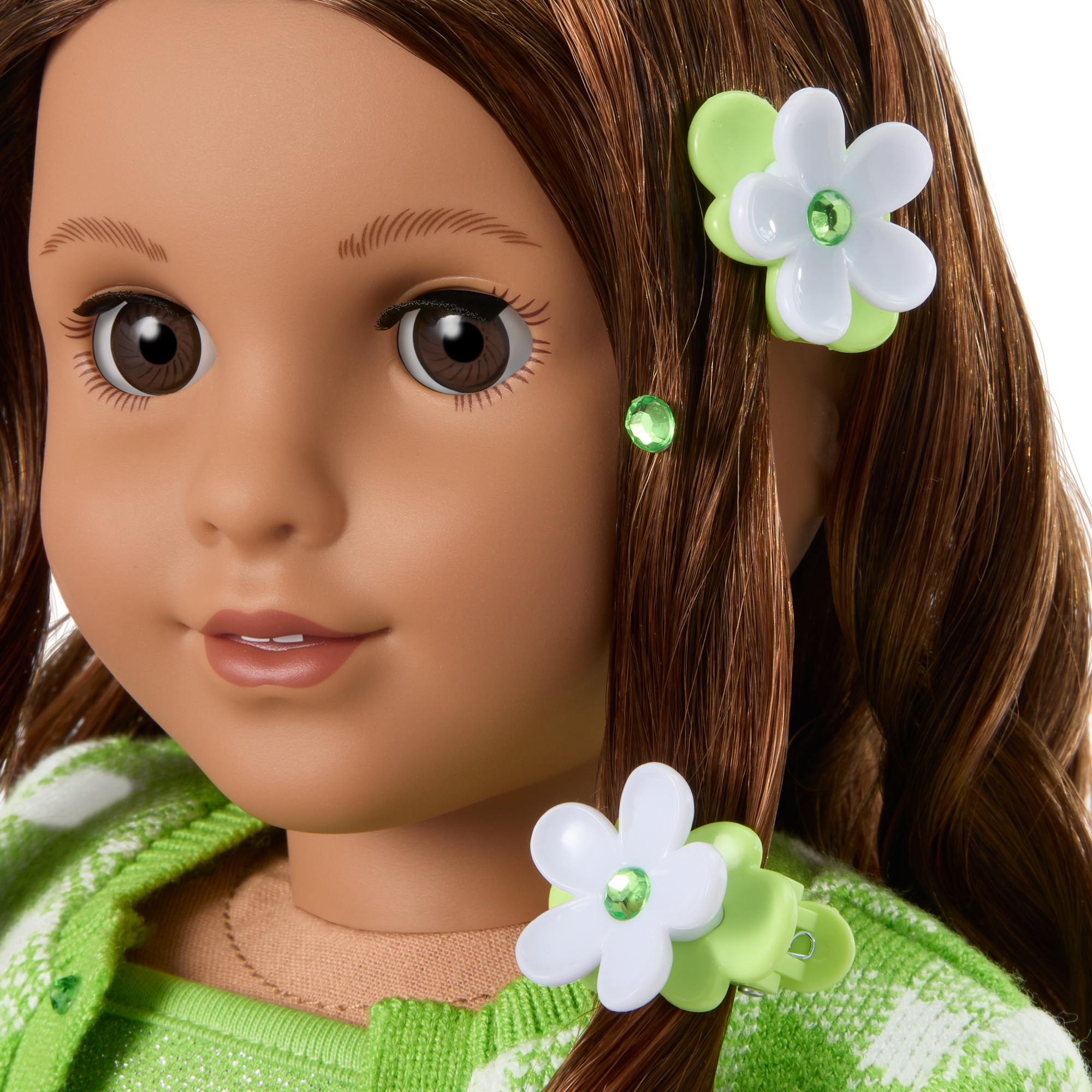 August Peridot Glow Outfit for 18-inch Dolls F6