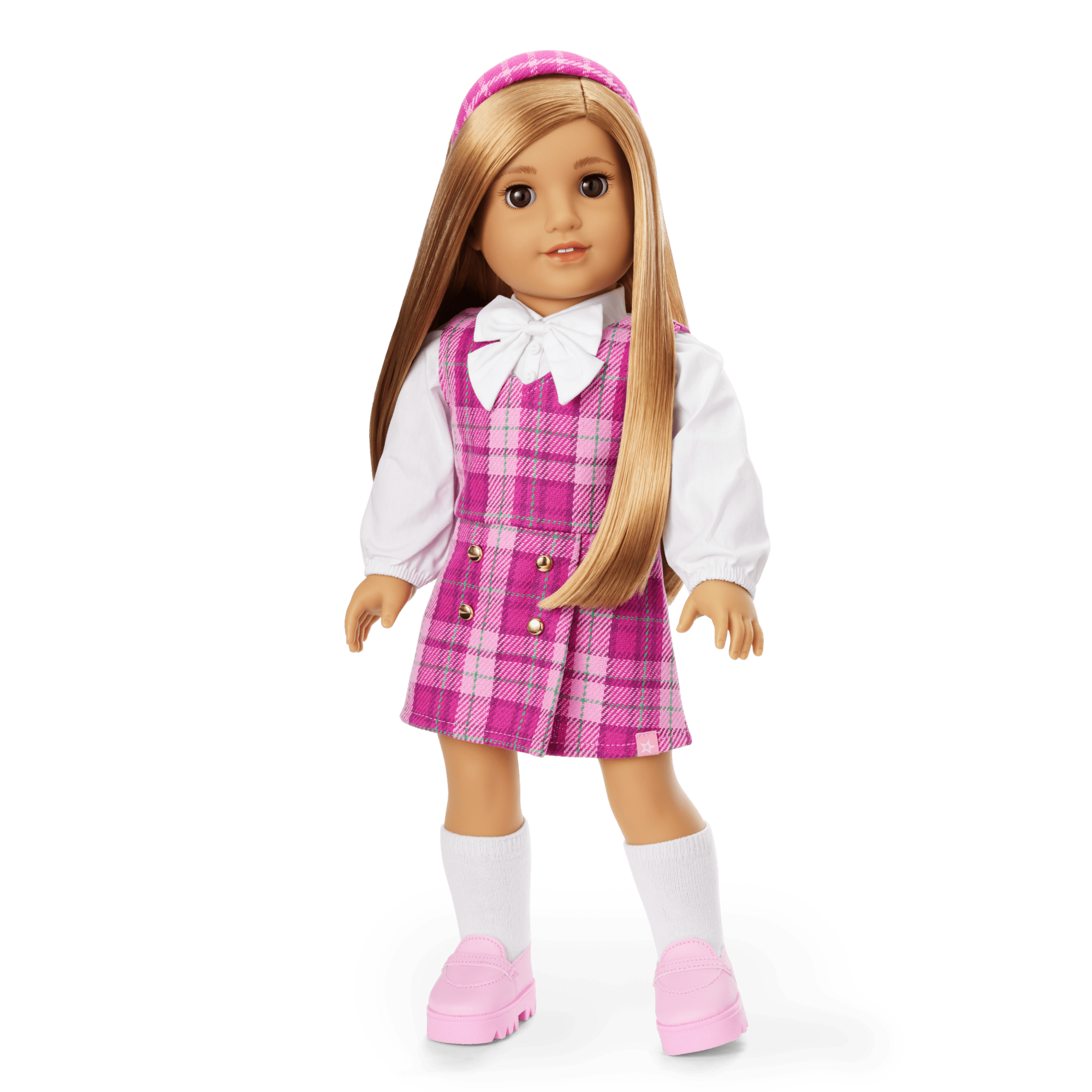 Pink & Preppy Outfit for 18-inch Dolls F6