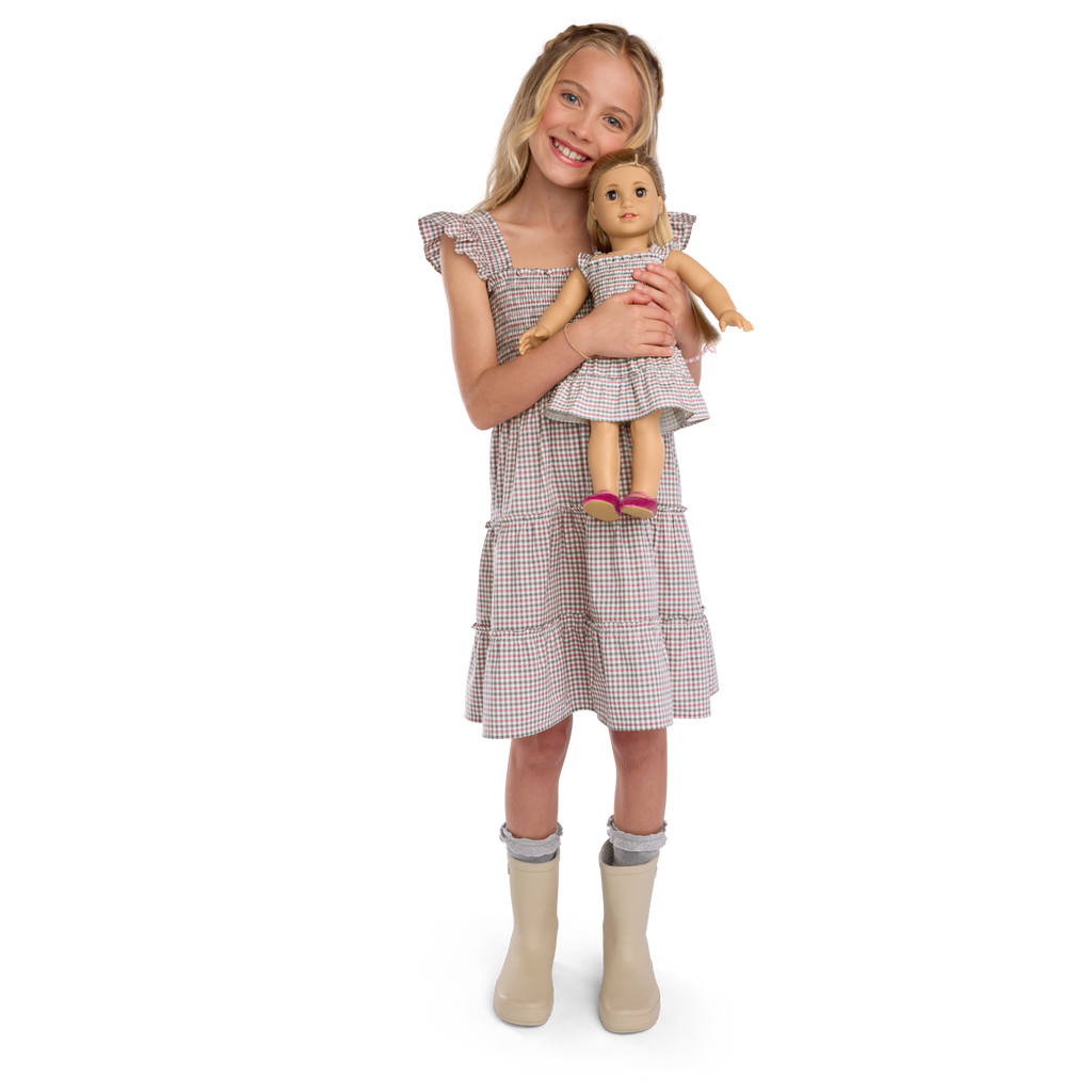 American Girl® x Hill House Home Tiny Ellie Nap Dress for Girls (Samantha™ Print) D3