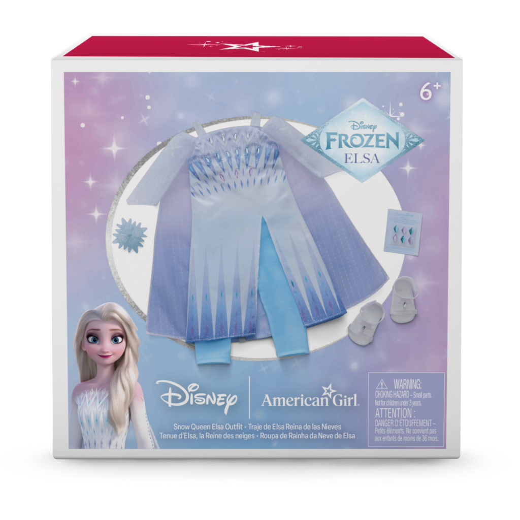 Disney Frozen Snow Queen Elsa Outfit & Accessories for 18-inch Dolls by American Girl® C2
