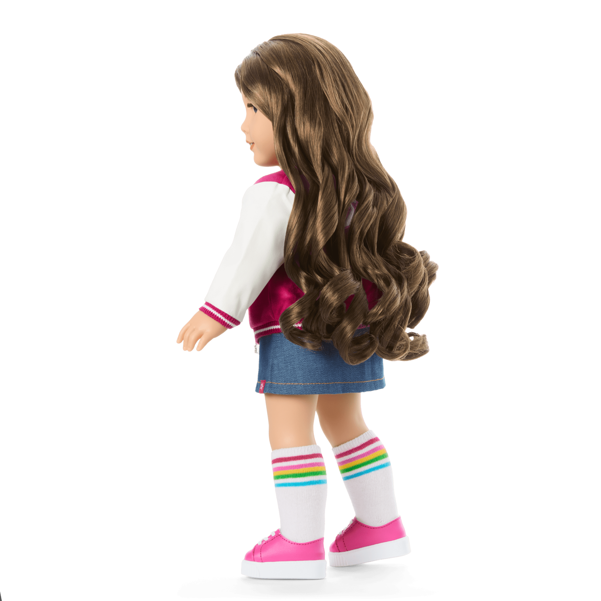 Truly Me™ 18-inch Doll #126 with wavy brown hair C9