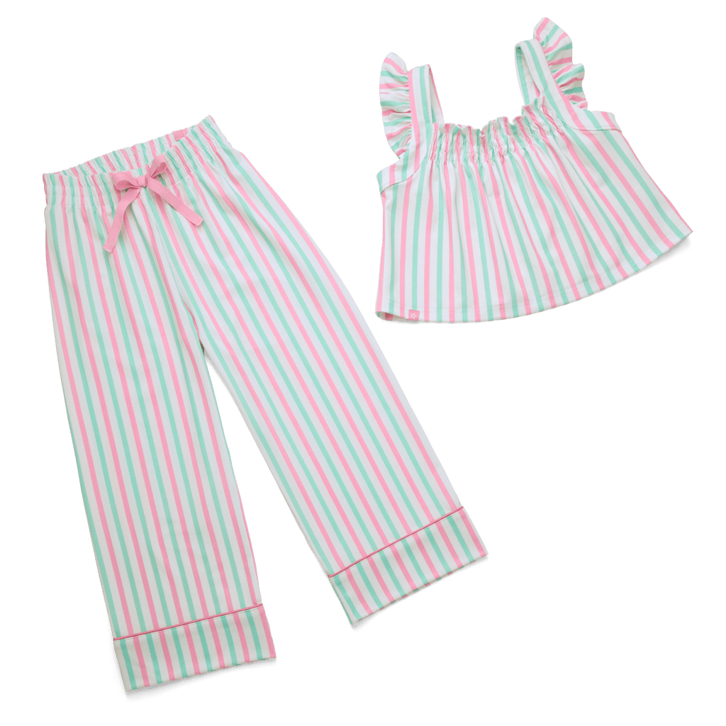 Raquel's™ Coastal Stripes Pajamas for Girls (Girl of the Year™ 2026) F6