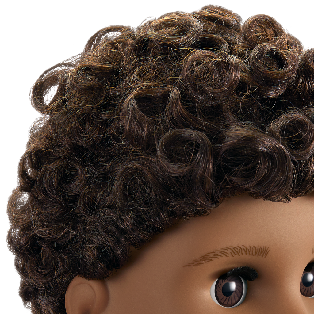 Truly Me™ 18-inch Doll #113 with curly dark-brown hair A0