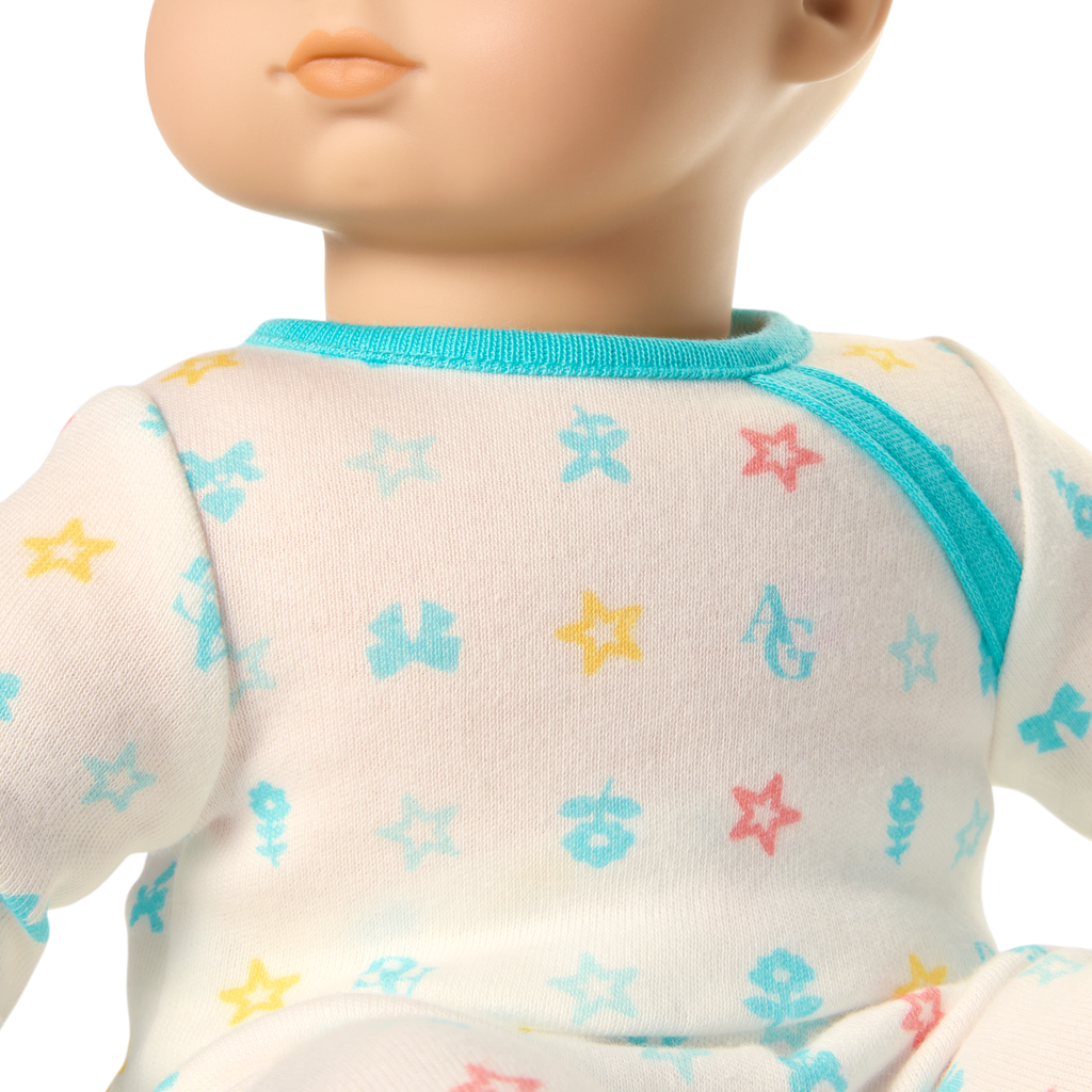 Bitty Baby® Doll #3 with blonde hair in Pastel Blue D7