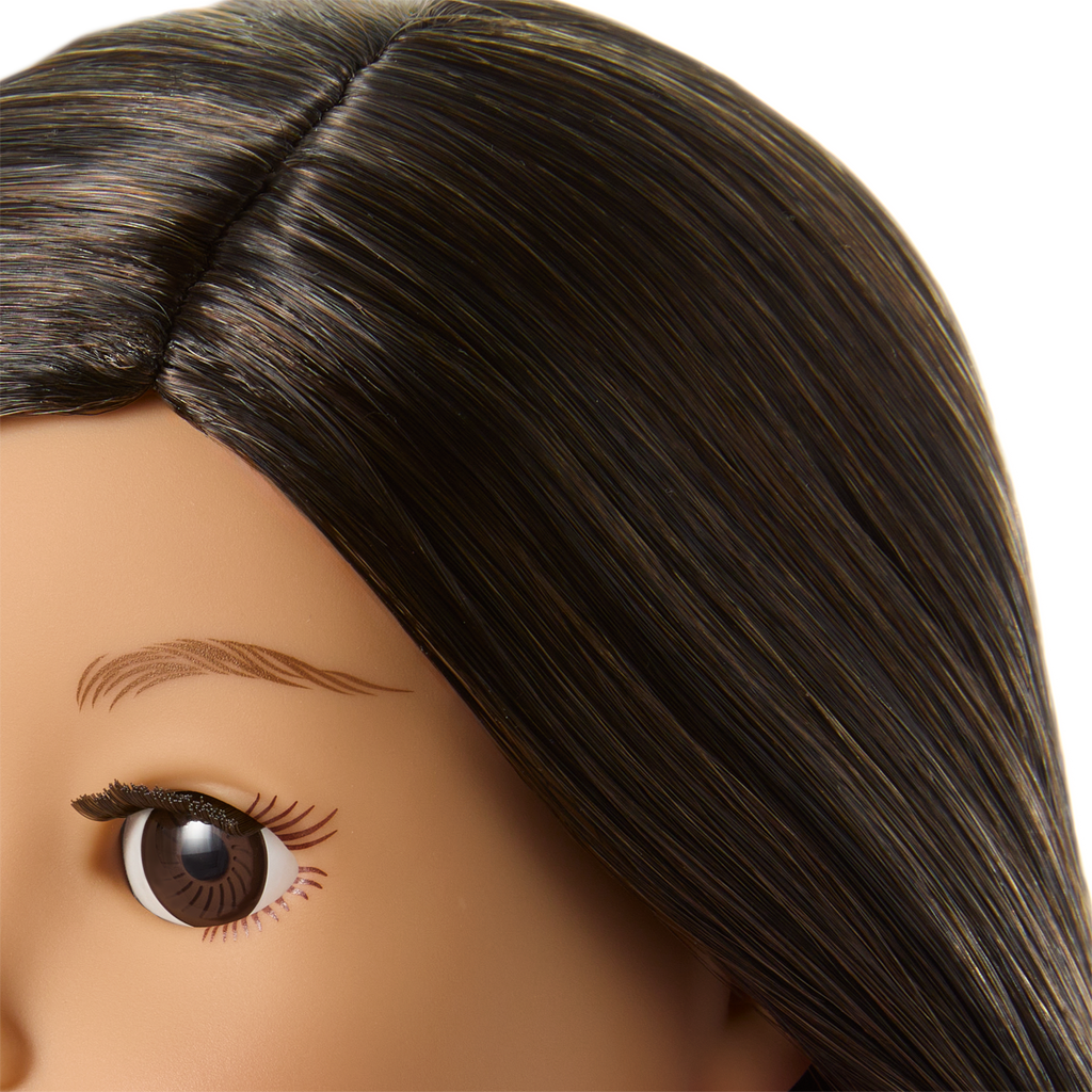 Truly Me™ 18-inch Doll #124 with straight black-brown hair C5