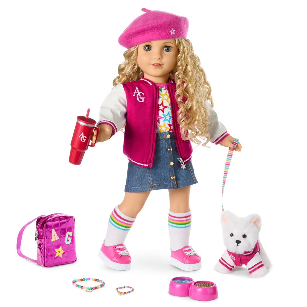 Truly Me™ 18-inch Doll #115 with curly blonde hair A3