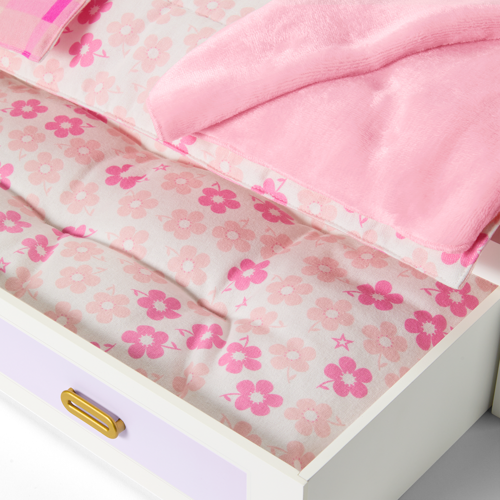 All Set for Sleepovers Canopy Bed for 18-inch Dolls E6