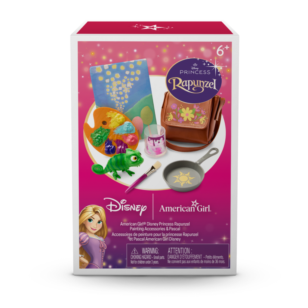 American Girl® Disney Princess Rapunzel Painting Accessories & Pascal for 18-inch Dolls C4