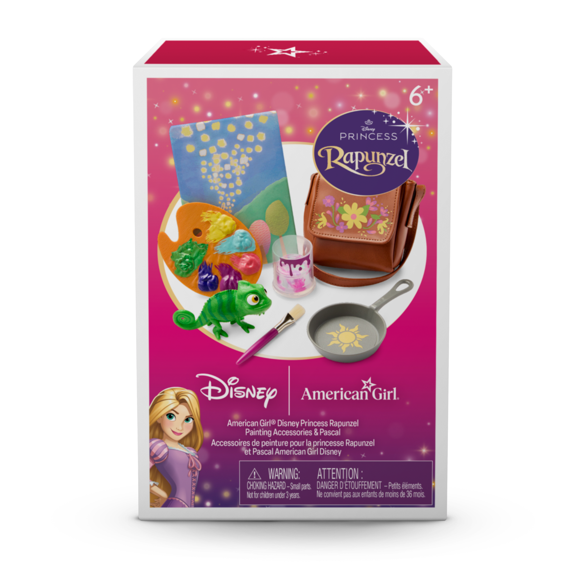 American Girl® Disney Princess Rapunzel Painting Accessories & Pascal for 18-inch Dolls C4