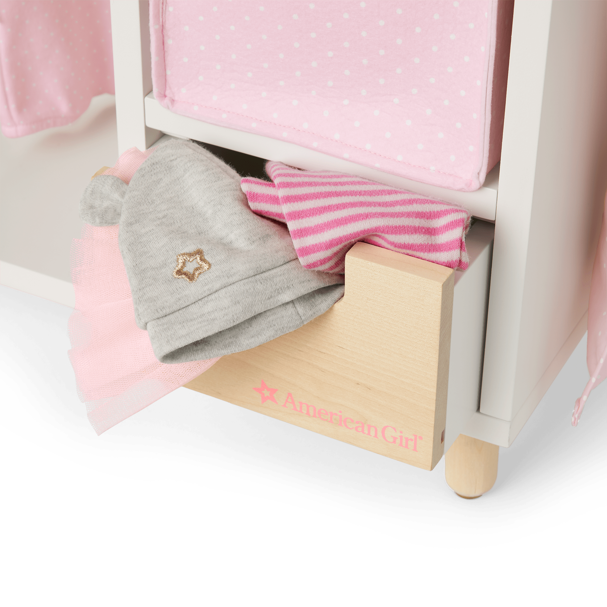 Dots & Blooms Changing Table with Storage A7