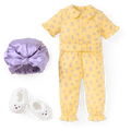 Claudie's™ Yellow Bloom Pajamas for 18-inch Dolls (Historical Characters) B6