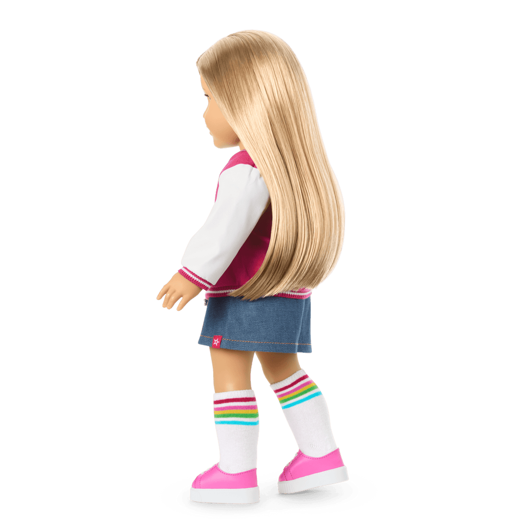Truly Me™ 18-inch Doll #131 with straight blonde hair B4