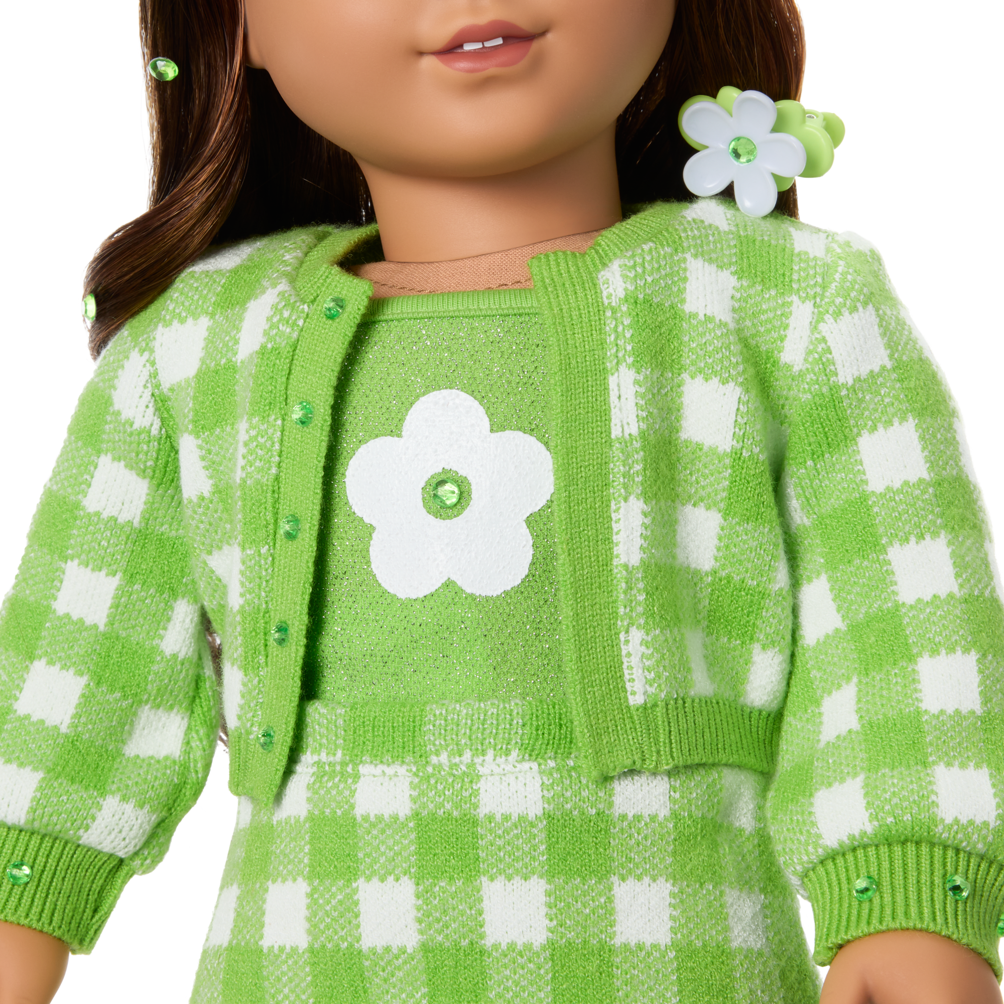 August Peridot Glow Outfit for 18-inch Dolls F6