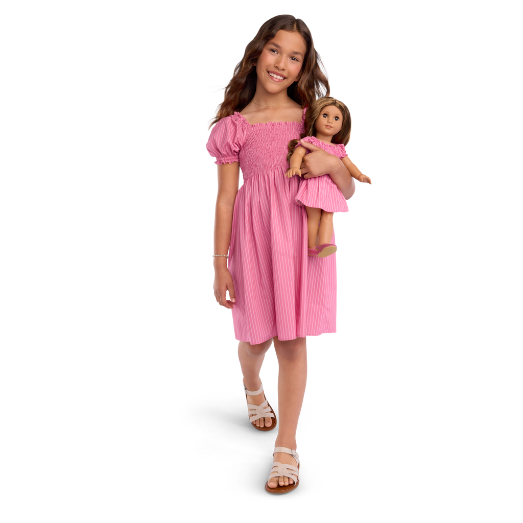 American Girl® x Hill House Home Tiny Athena Nap Dress for Girls (Addy™ Print) B5