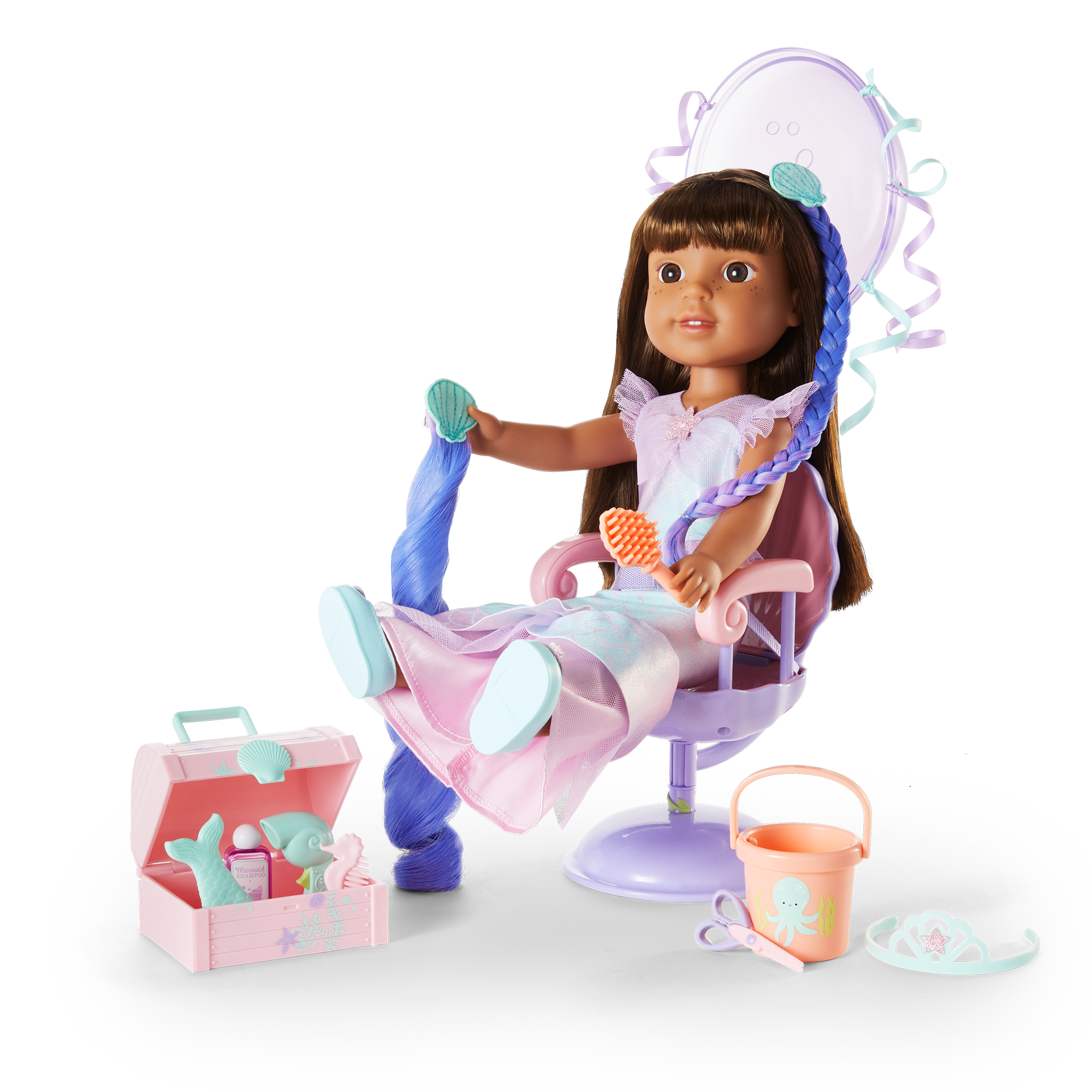 Seashell Salon Set for WellieWishers™ Dolls E4