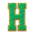 AG™ Letter H Stick-On Patch A7
