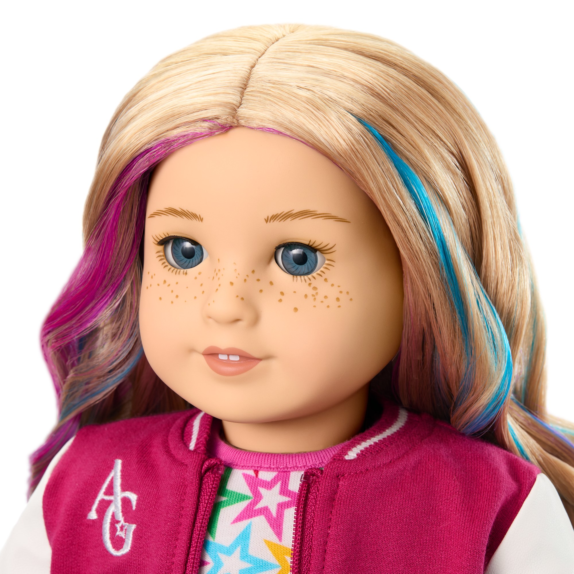 Truly Me™ 18-inch Doll #110 with wavy blonde hair A5