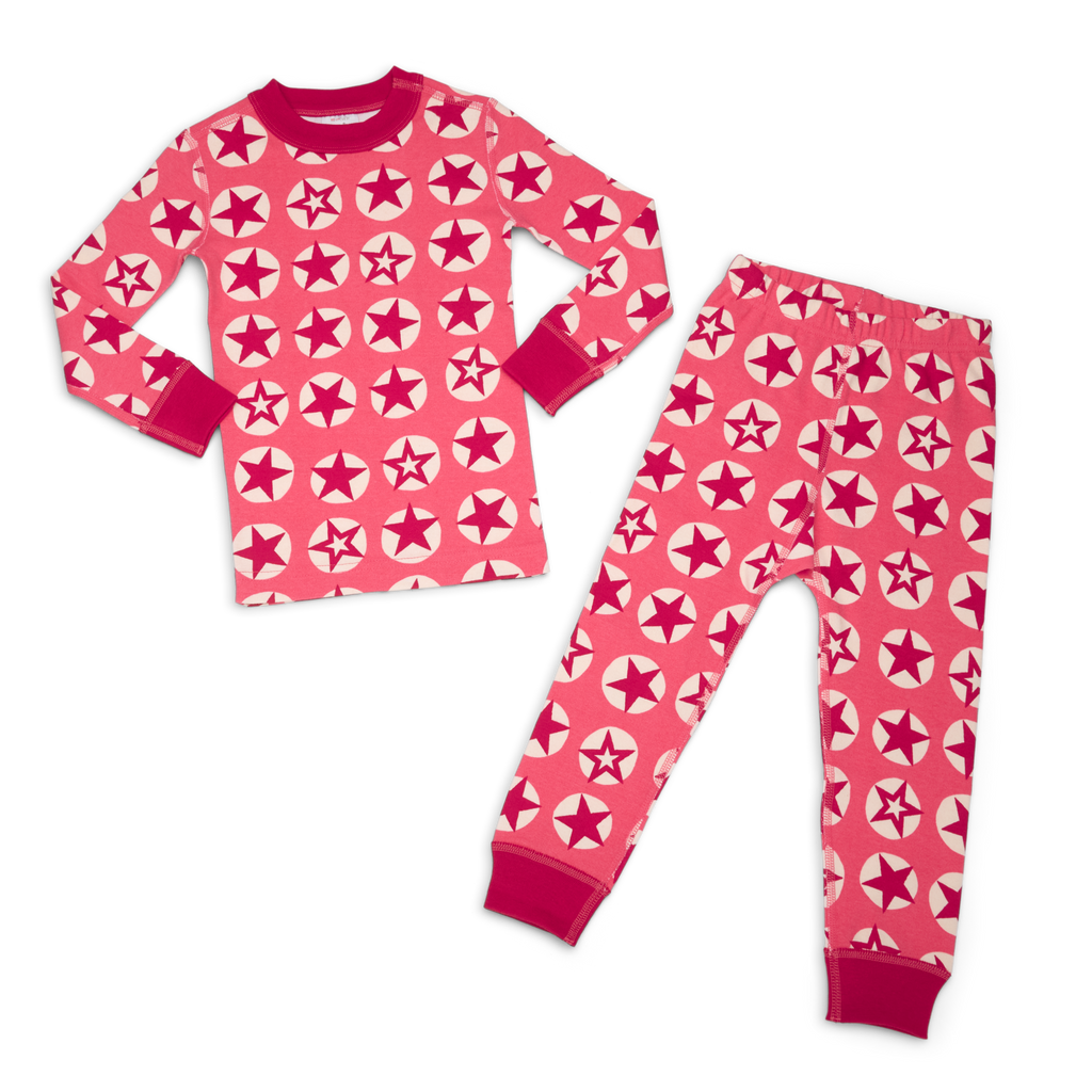 American Girl® x Hanna Andersson Berry Bright Stars Pajamas for Little Girls & Girls C9