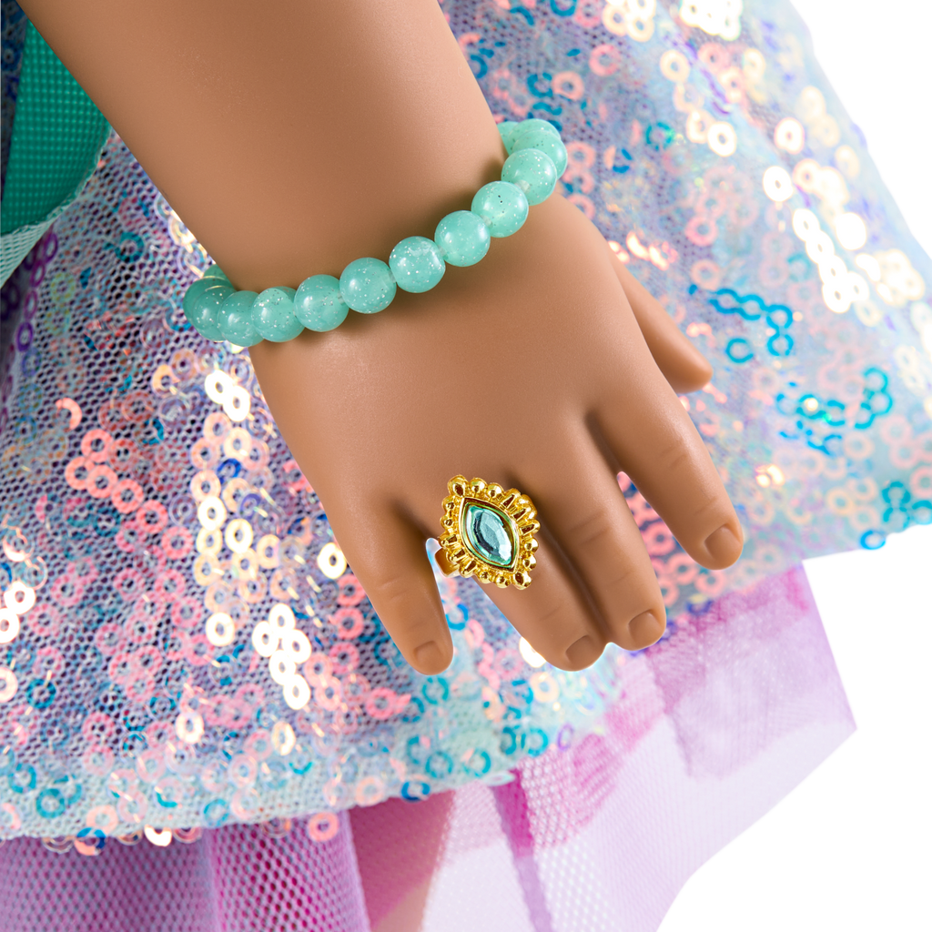 Shimmering Sea Turtle Backpack & Accessory Set for 18-inch Dolls F9
