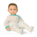 Bitty Baby® Doll #2 with brown hair in Pastel Blue E9